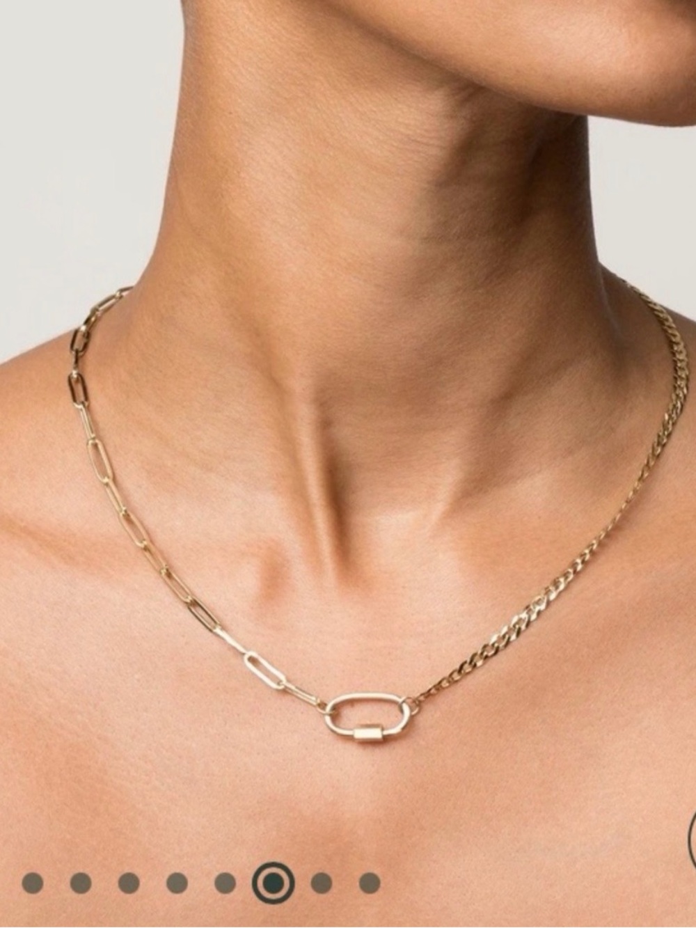 Rose gold vermeil Aurate x Kerry Washington chain necklace.